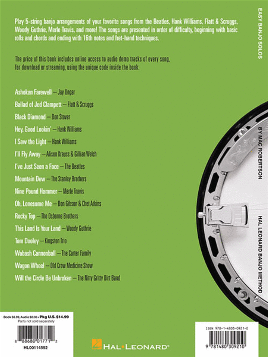 Easy Banjo Solos for 5-String Banjo -|Second Edition