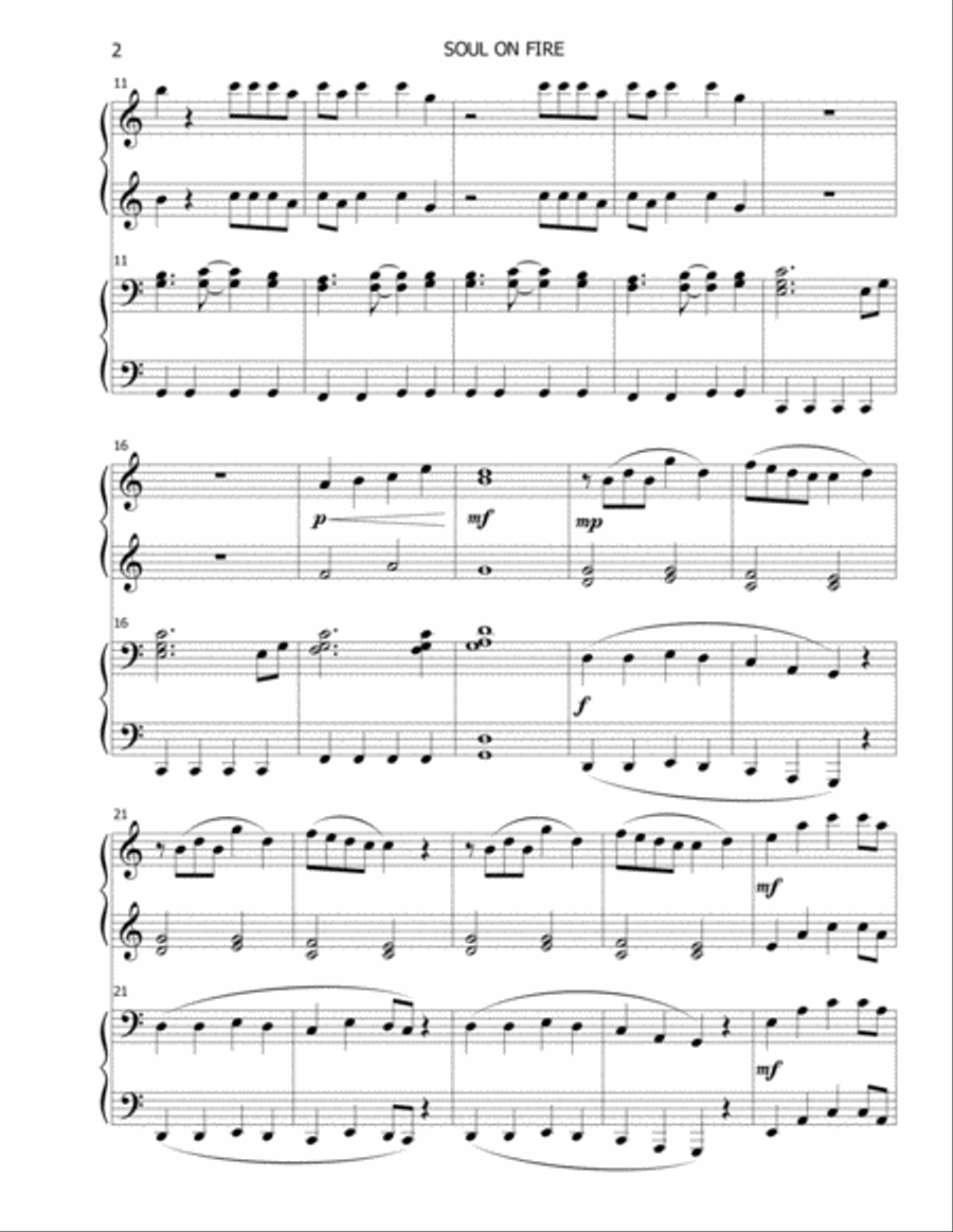 Soul On Fire Piano scores gallery preview page 2