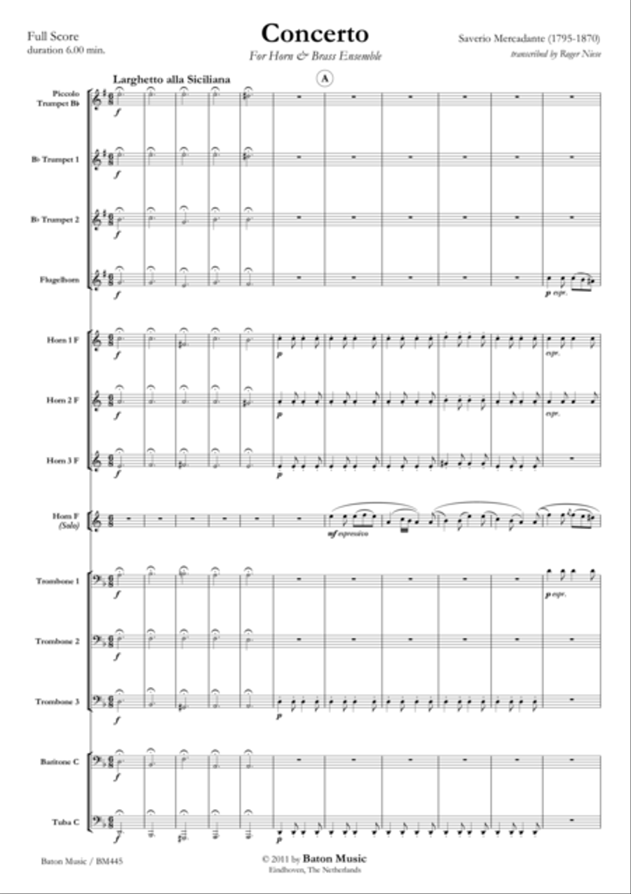 Concerto for Horn Baritone Horn scores gallery preview page 2