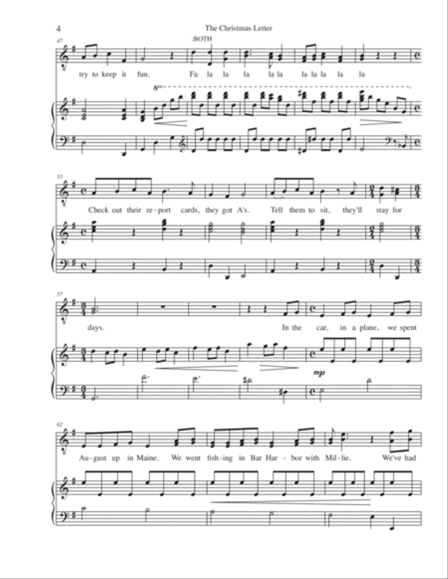 The Christmas Letter The Christmas Letter Vocal Duet scores gallery preview page 4