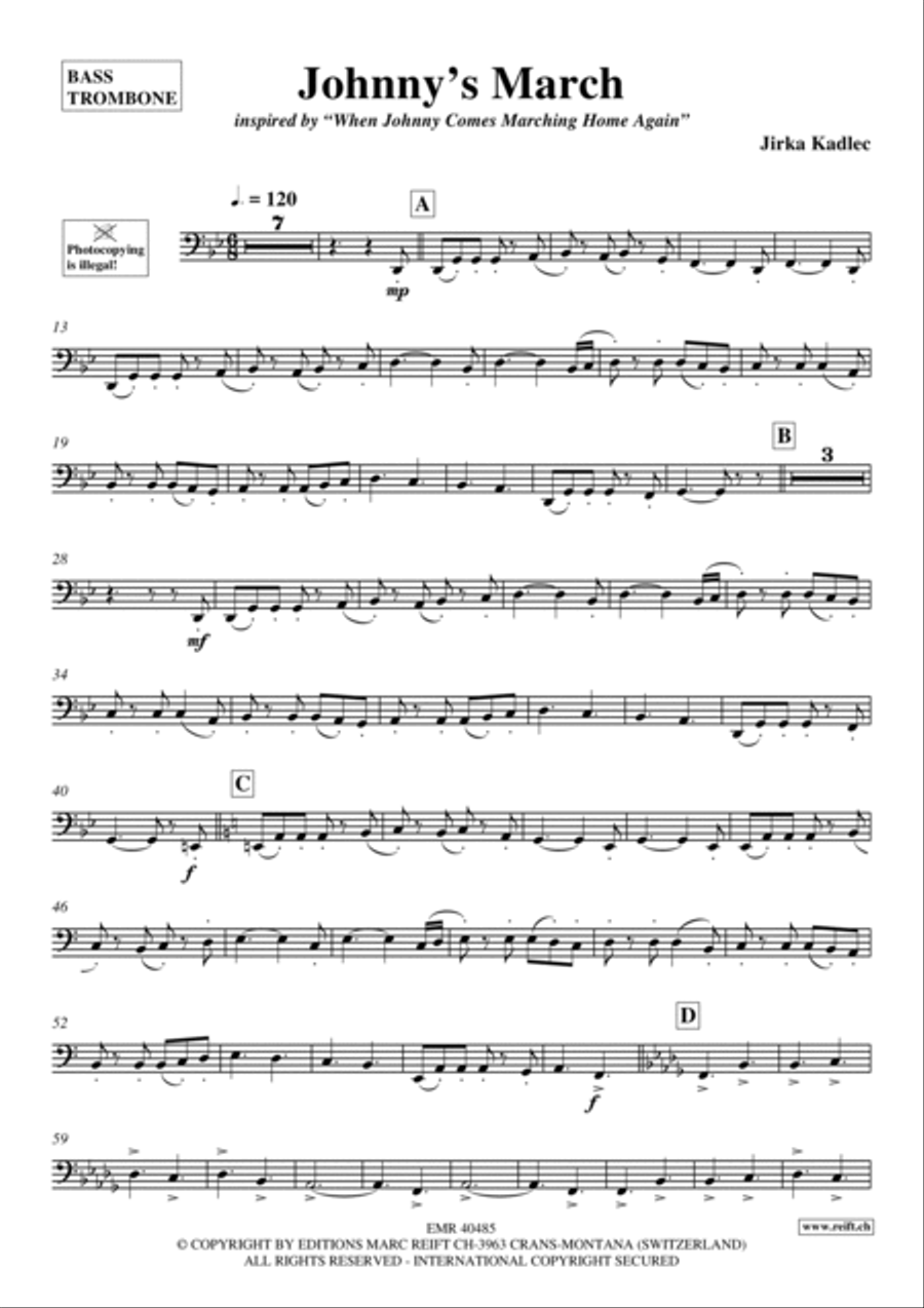 Johnny's March Trombone scores gallery preview page 2