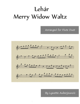 Merry Widow Waltz - Flute Duet