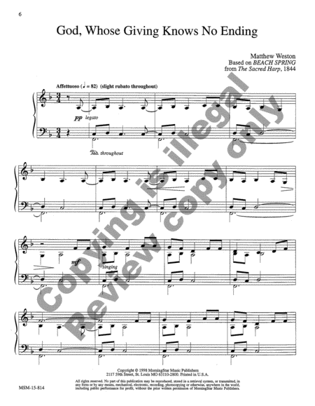 Visions - Hymns for Reflections, Set 1