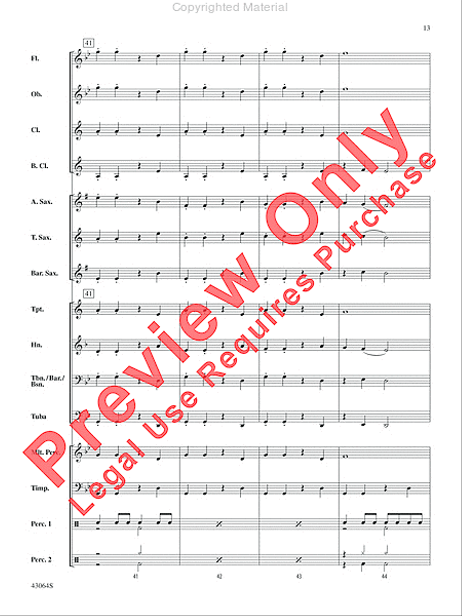Thor's Hammer Concert Band scores gallery preview page 13