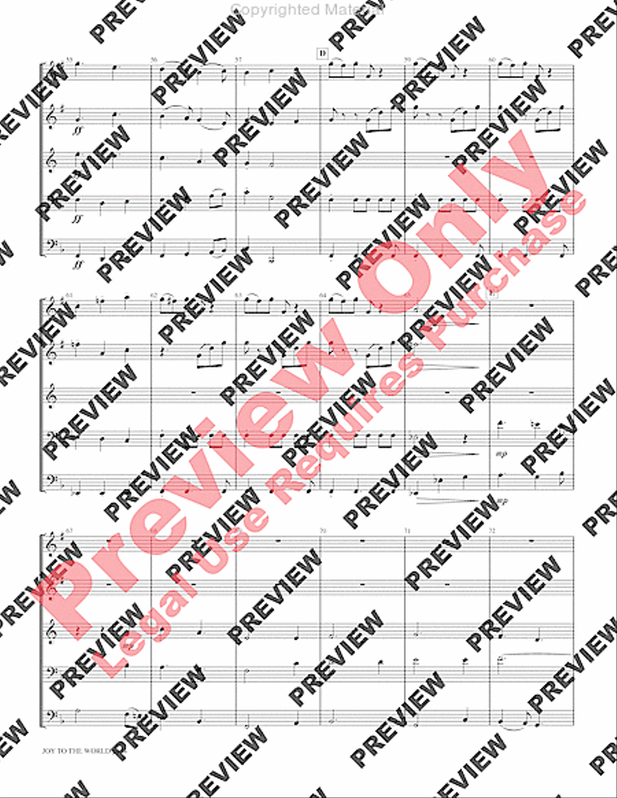 Joy to the World Joy to the World Brass Quintet scores gallery preview page 6