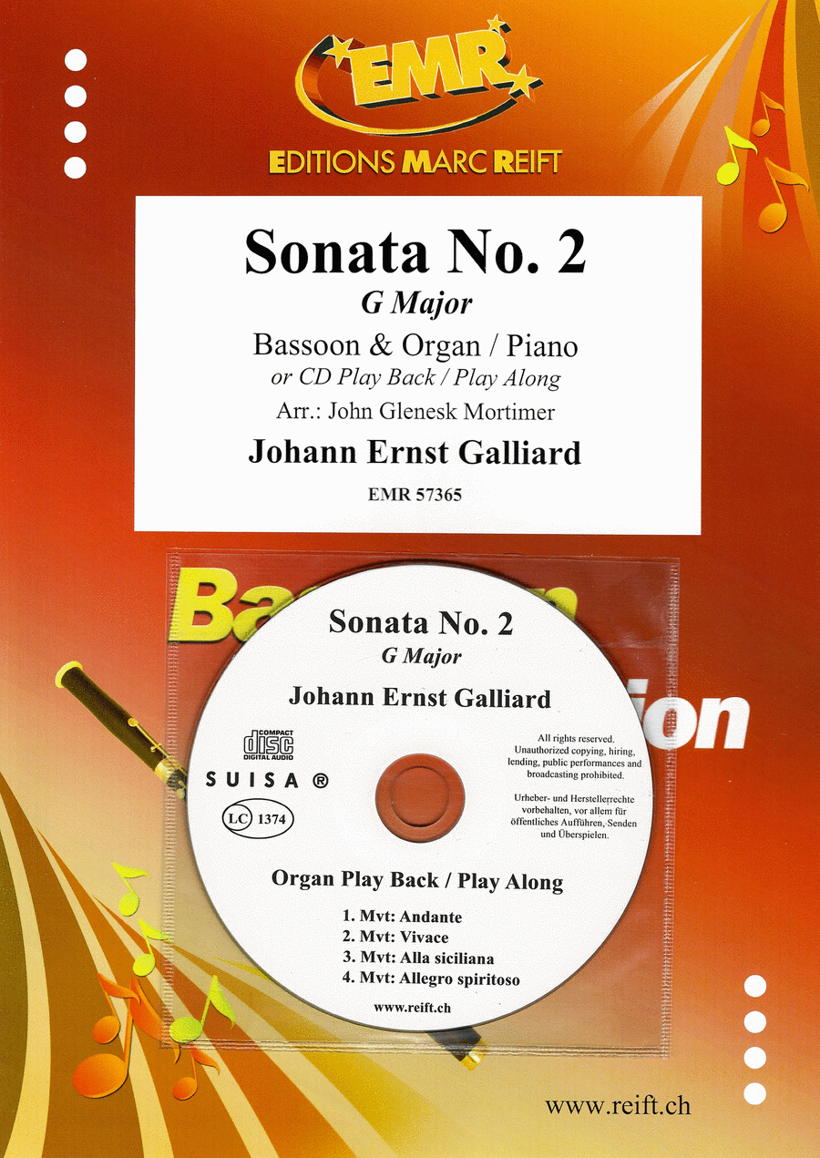 Sonata No. 2 Bassoon Solo scores gallery preview page 1