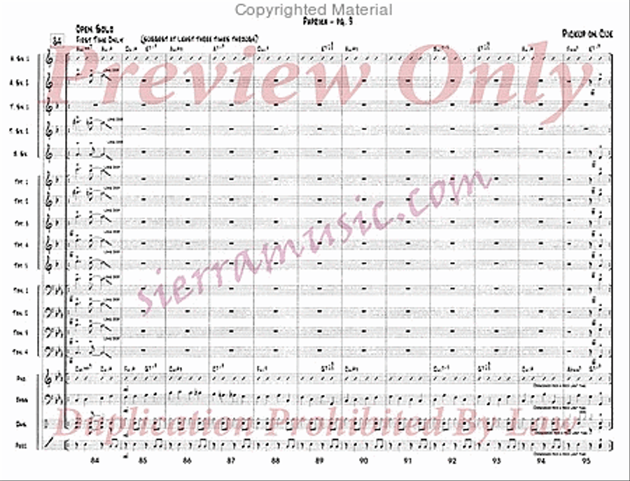 Paprika (MM 1 - Suite Seasonings) Big Band scores gallery preview page 10