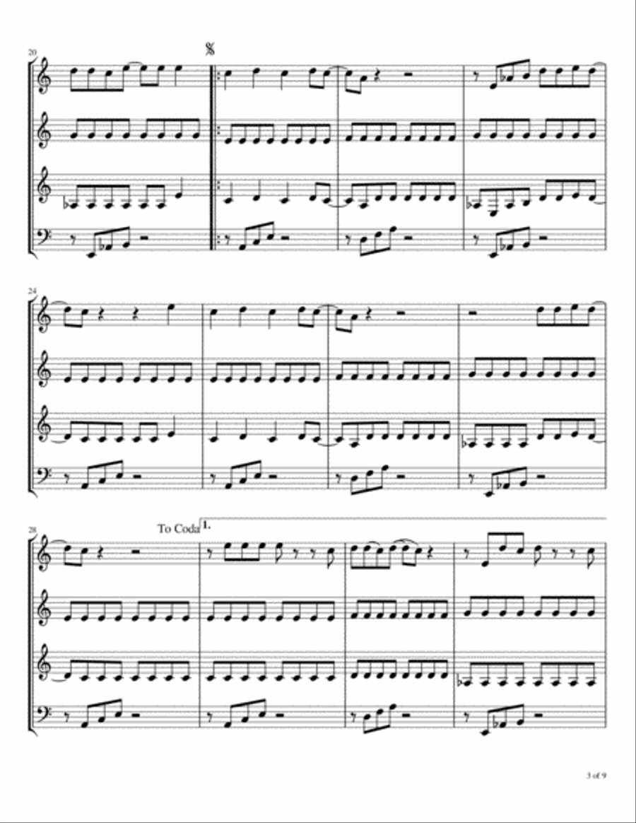 Abracadabra Abracadabra Woodwind Quartet scores gallery preview page 4