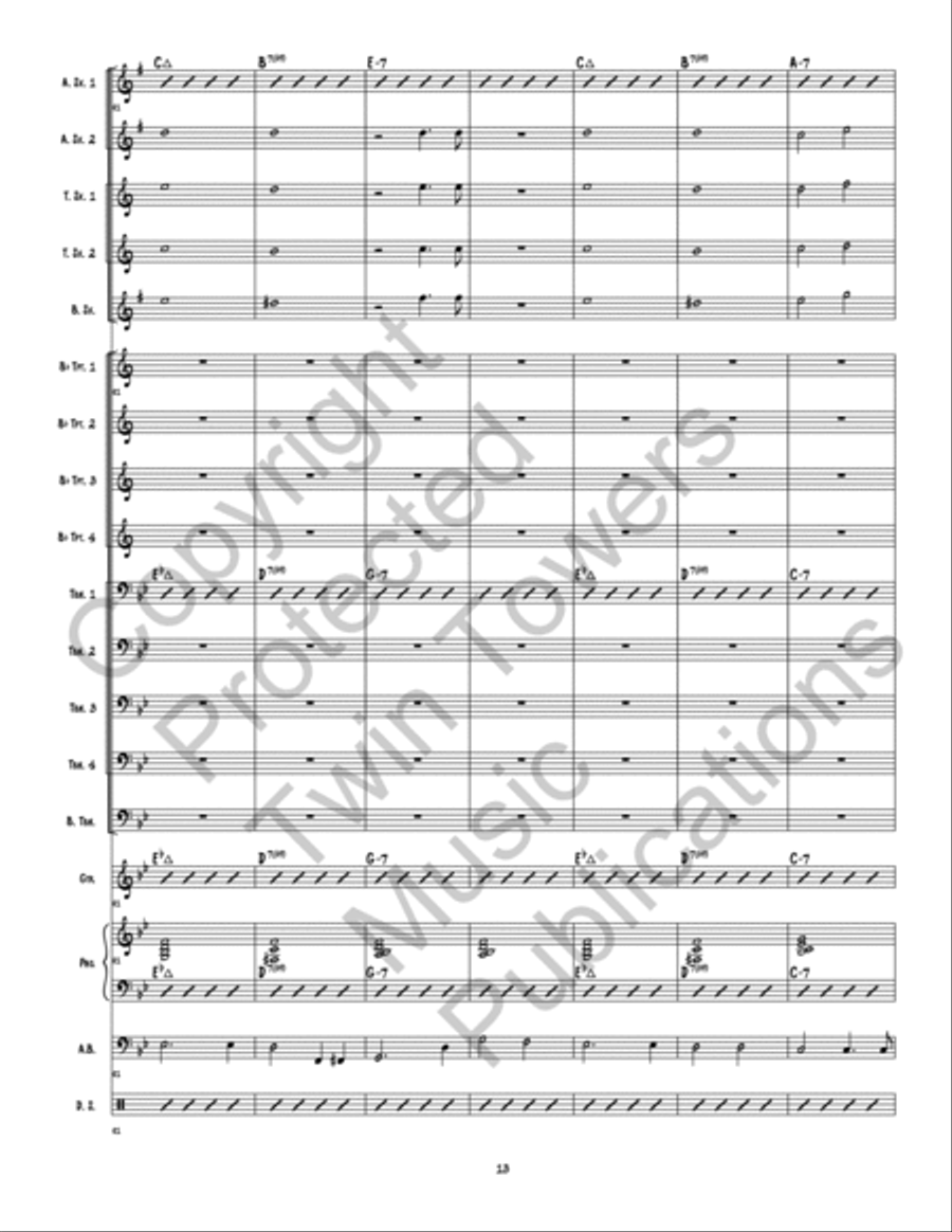Caramel Macchiato Caramel Macchiato Jazz Ensemble scores gallery preview page 14