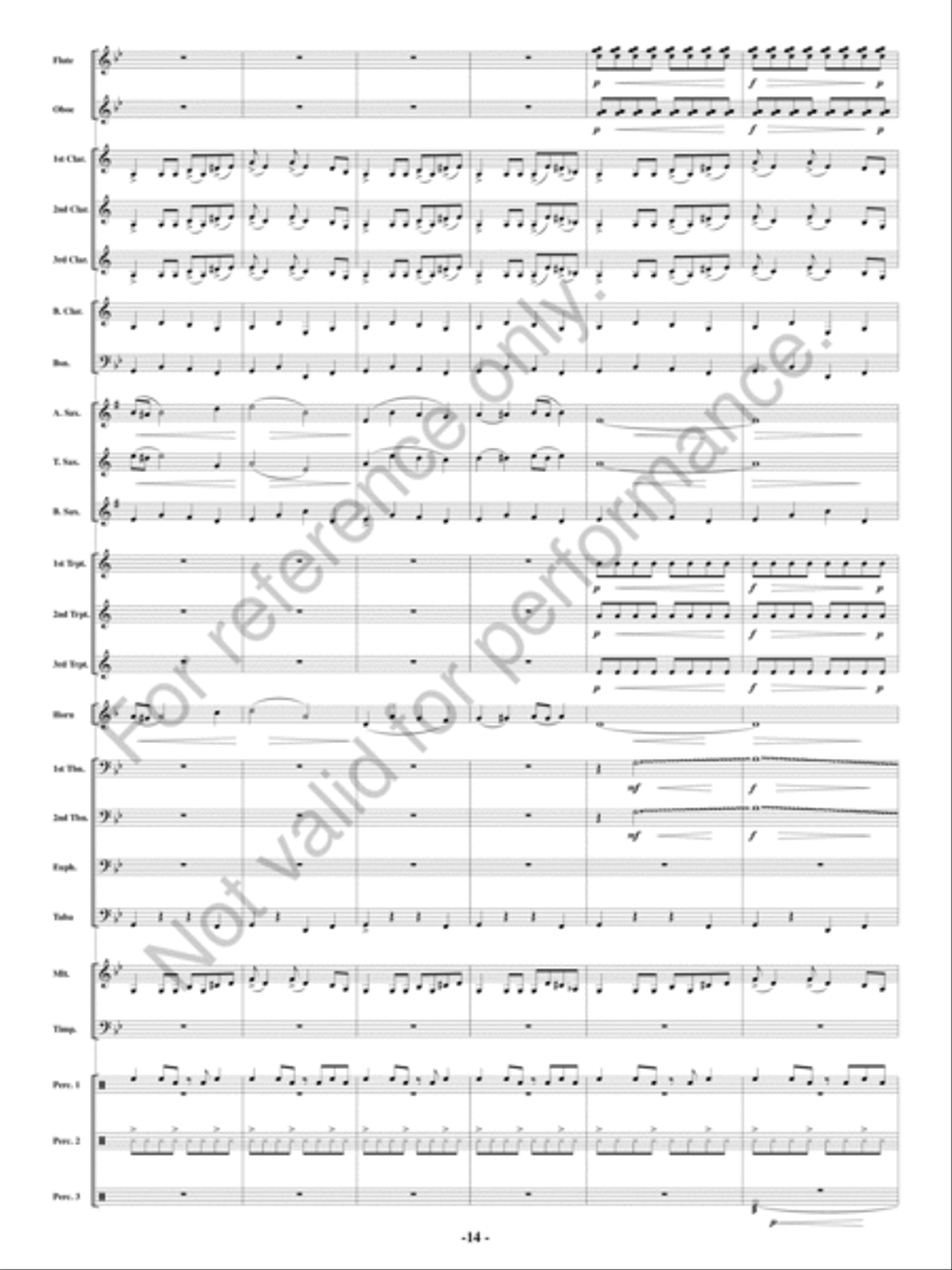 Full Throttle Concert Band scores gallery preview page 13