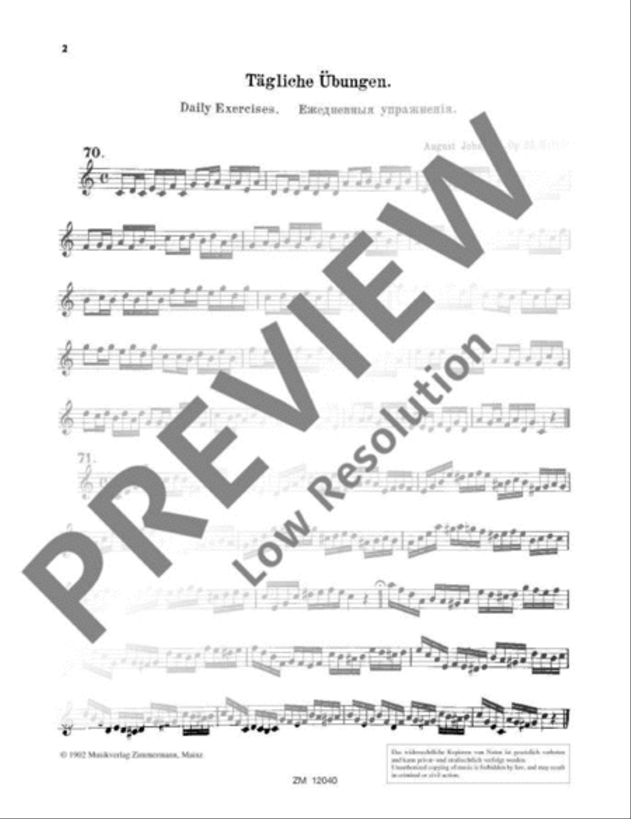 Daily Exercises Trumpet scores gallery preview page 3