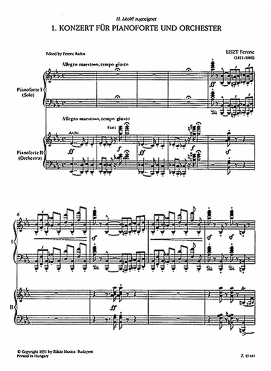 Concerto No. 1 in E flat major, R 455 Piano Solo scores gallery preview page 2
