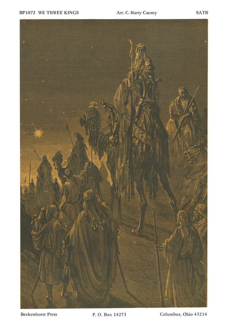 We Three Kings 4-Part scores gallery preview page 1