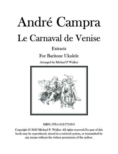 André Campra: Le Carnaval de Venise - Extracts - For Baritone Ukulele