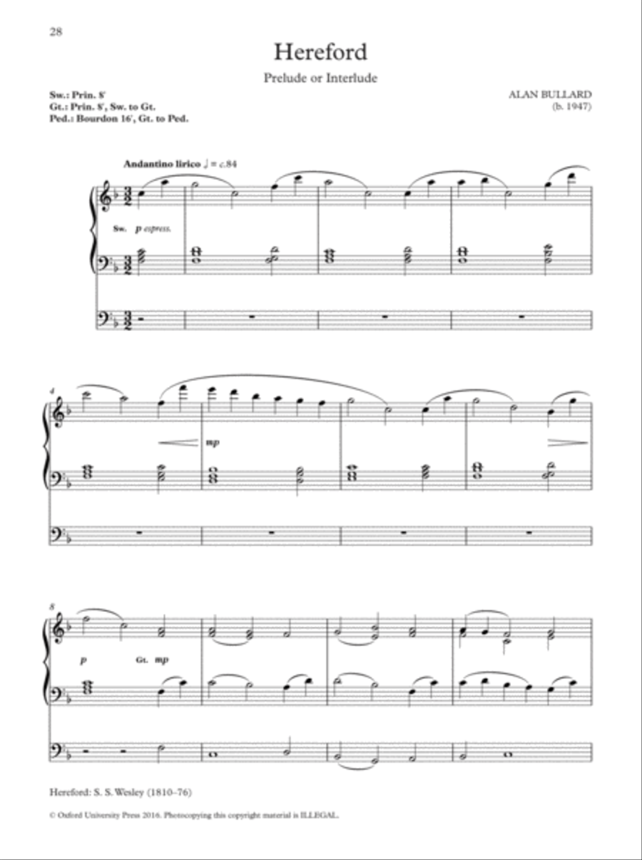 Oxford Hymn Settings for Organists: Pentecost and Trinity