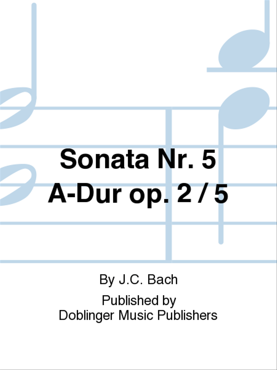 Sonata Nr. 5 A-Dur op. 2 / 5 Piano Trio scores gallery preview page 1