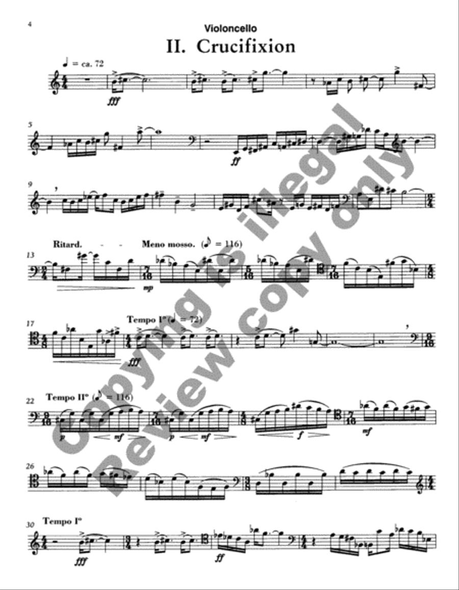 Easter Canticles Easter Canticles Cello scores gallery preview page 14