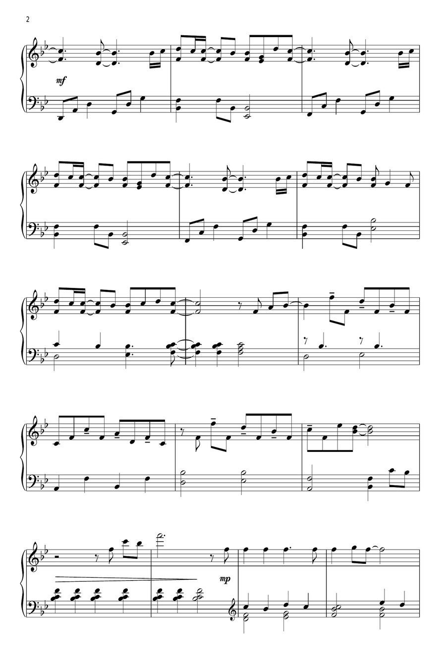 Your Name Your Name Piano Solo scores gallery preview page 2