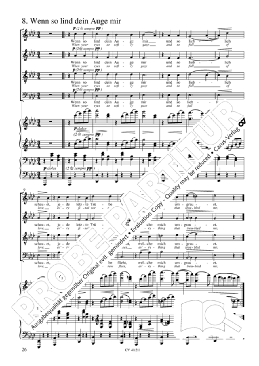 Liebeslieder-Walzer, Op. 52 Choir scores gallery preview page 27