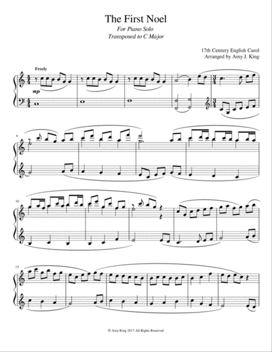 The First Noel Piano Solo scores gallery preview page 2