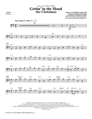Gettin' in the Mood (For Christmas) (arr. Roger Emerson) - Acoustic Bass