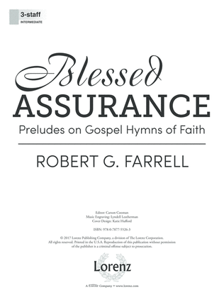 Book cover for Blessed Assurance (Digital Delivery)