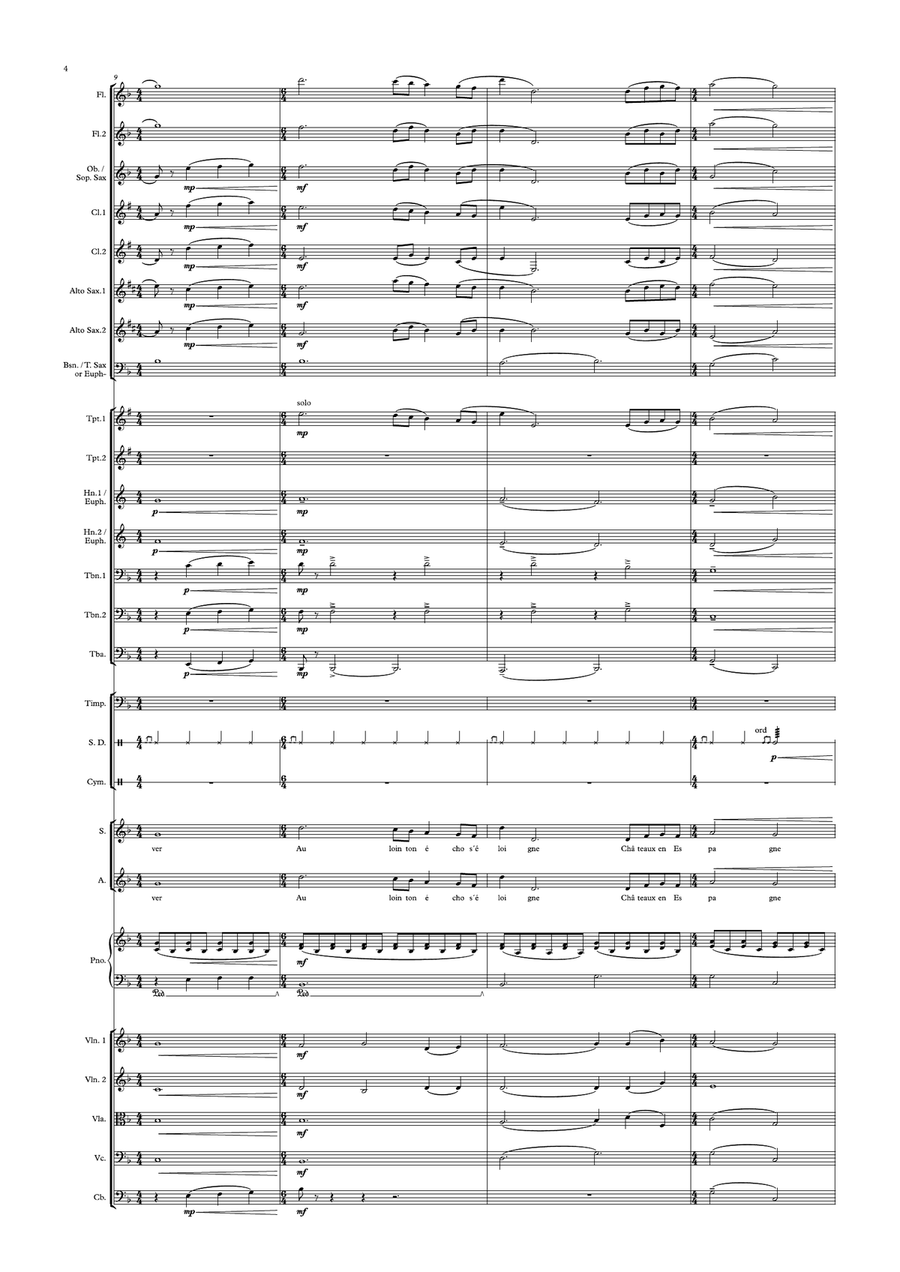 Caresse Sur L'océan Caresse Sur L'océan Chamber Orchestra scores gallery preview page 6