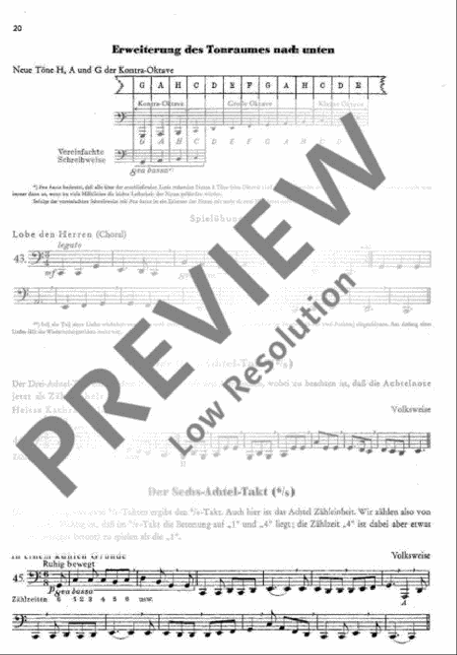 Schule für die Hohner Bass-Mundharmonika Harp scores gallery preview page 21
