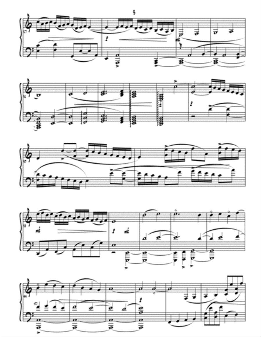 Toccata and Blues for harp solo Harp scores gallery preview page 6