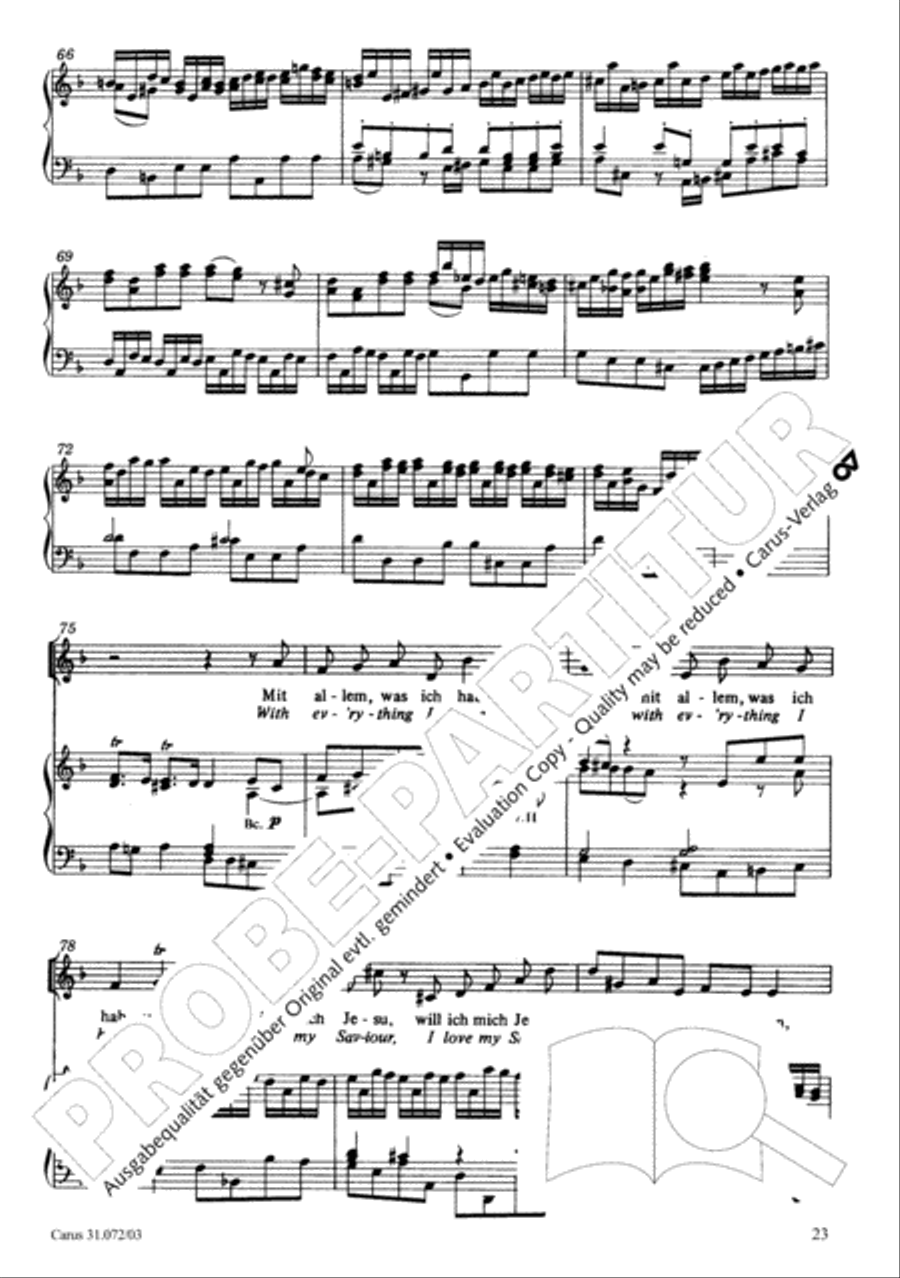 All cantate be by God's commandment (Alles nur nach Gottes Willen) 4-Part scores gallery preview page 24