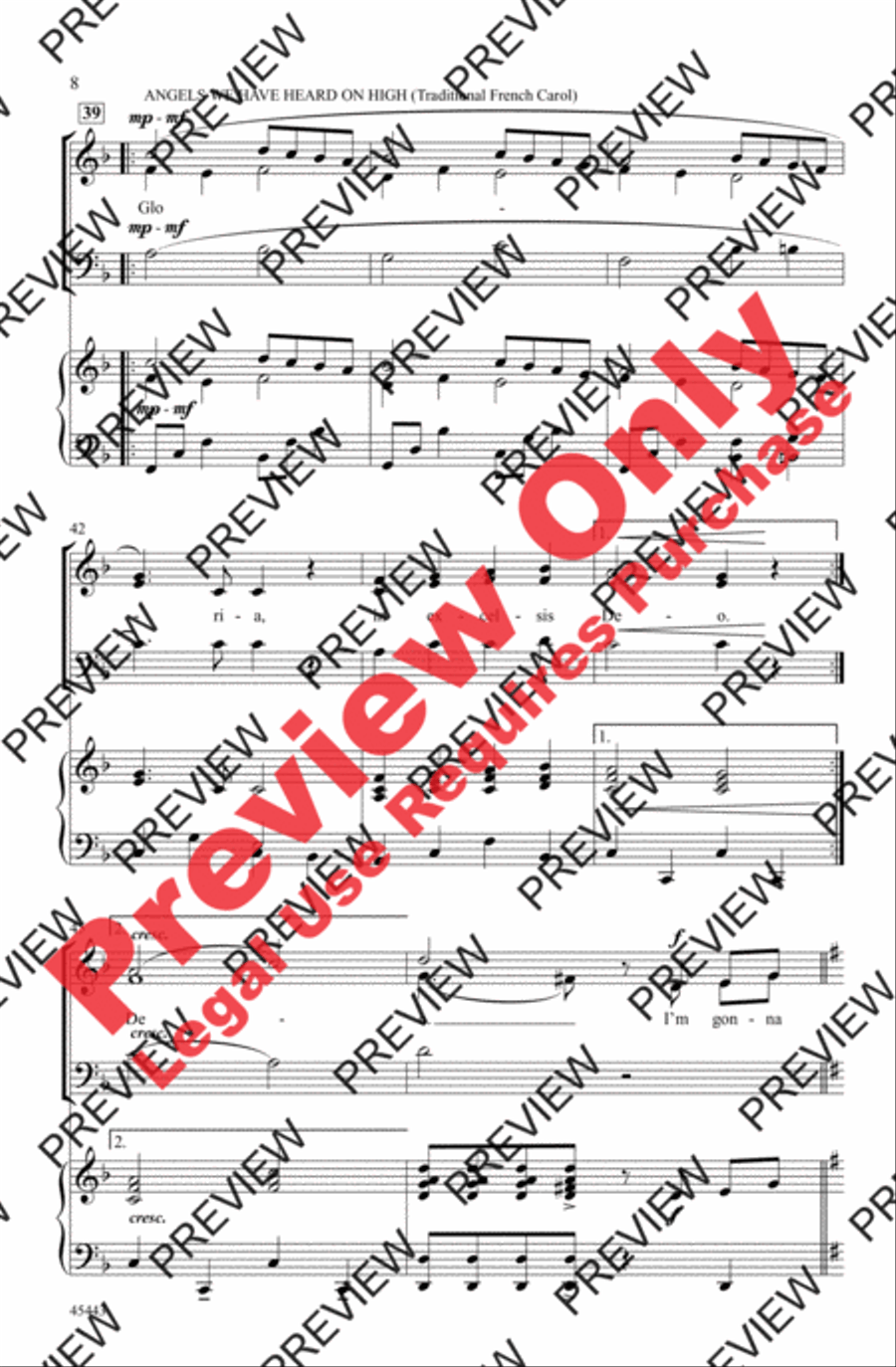 Sing with the Angels 3-Part scores gallery preview page 8