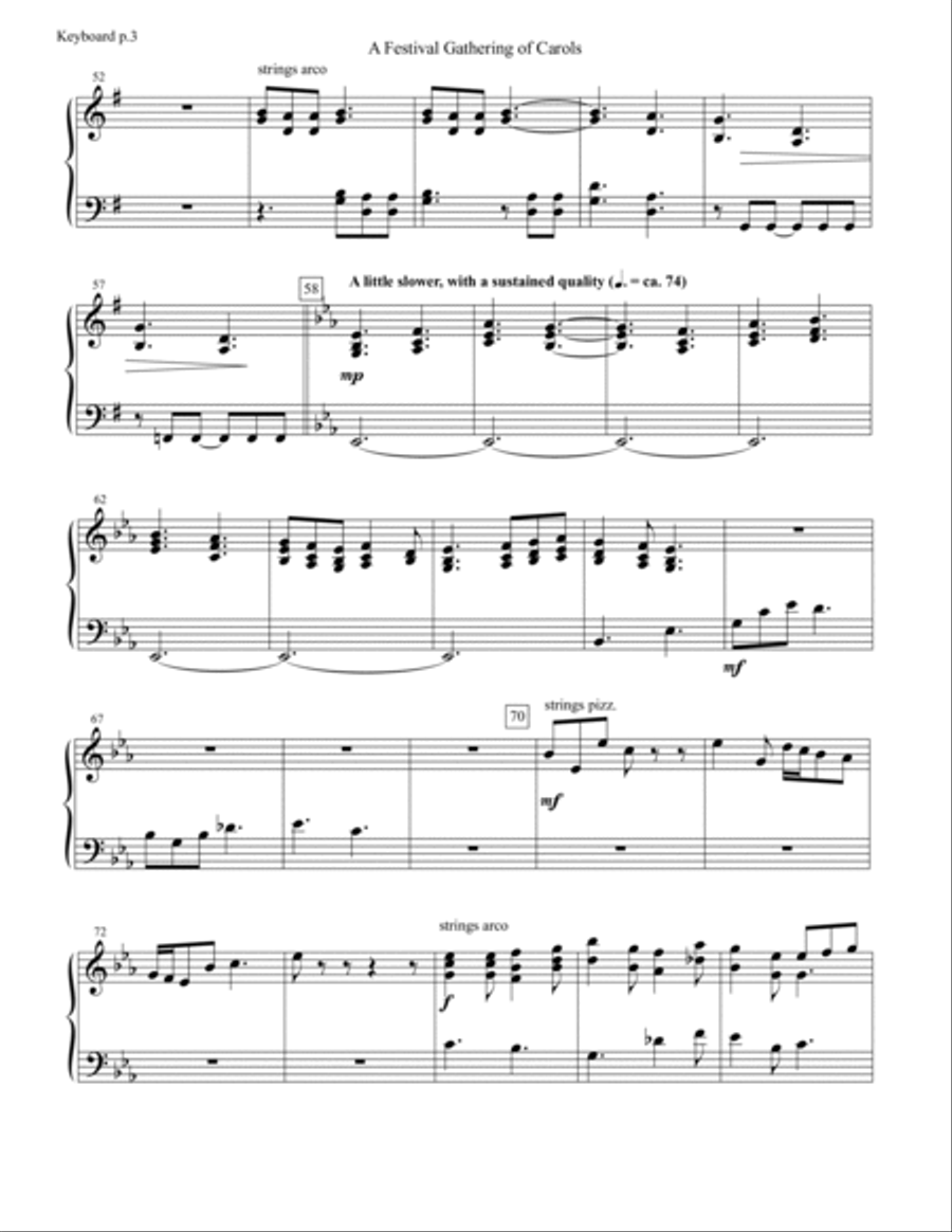 Tidings of Joy: A Celtic Christmas Celebration (Chamber Orchestra) - Keyboard Chamber Orchestra scores gallery preview page 5