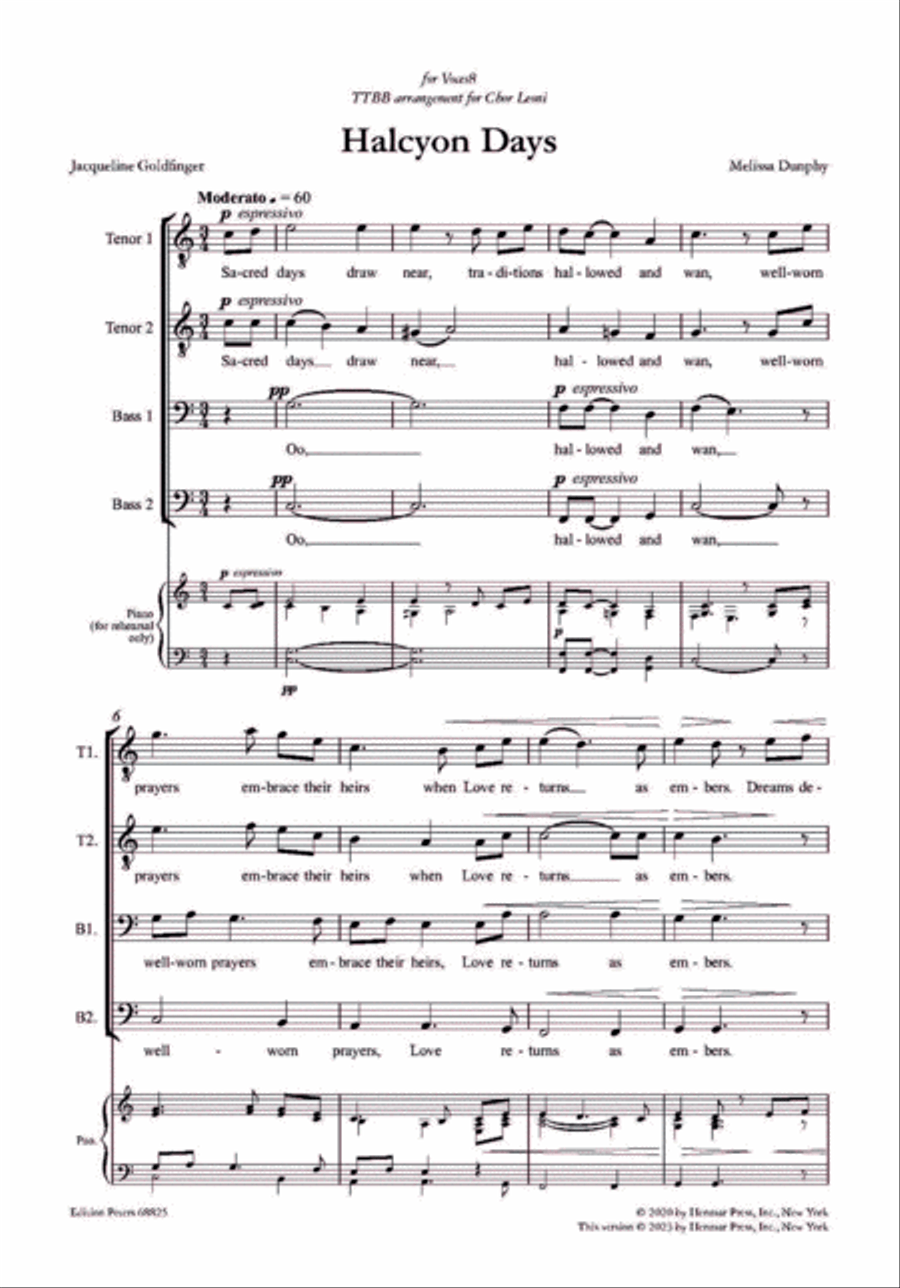 Halcyon Days Halcyon Days Men's Choir scores gallery preview page 2