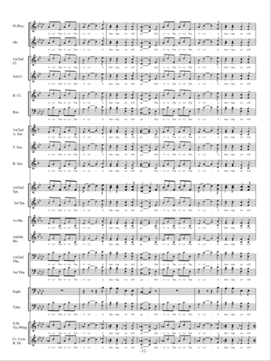 A Hunting Scene A Hunting Scene Concert Band scores gallery preview page 11