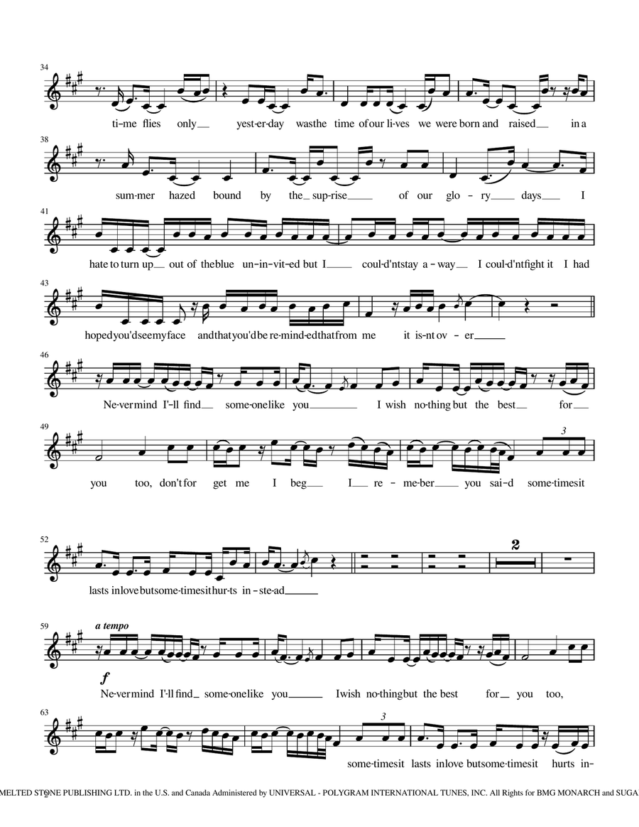Someone Like You Someone Like You Ukulele scores gallery preview page 2