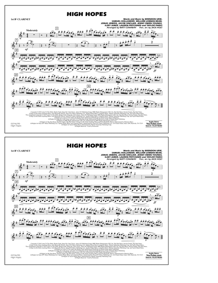High Hopes (arr. Matt Conaway) - Bb Clarinet 1