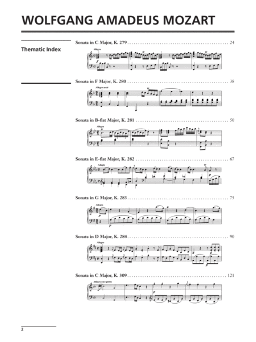 Mozart -- Piano Sonatas Piano Solo scores gallery preview page 2