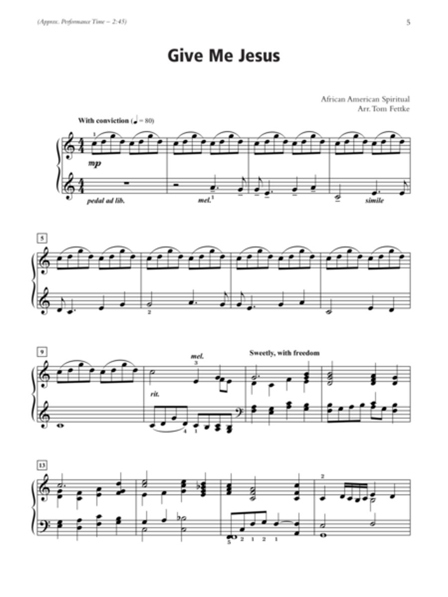 Spirituals with a Velvet Touch Piano Solo scores gallery preview page 2