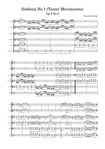 Sinfonía No.1(Tercer Movimiento)-Beautiful things Op.2 No.2