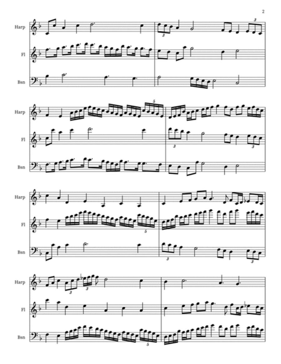 Impromptu Poetica for harp, Flute & Bassoon