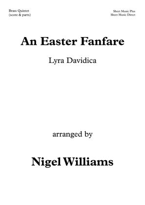 Book cover for An Easter Fanfare, Lyra Davidica, for Brass Quintet