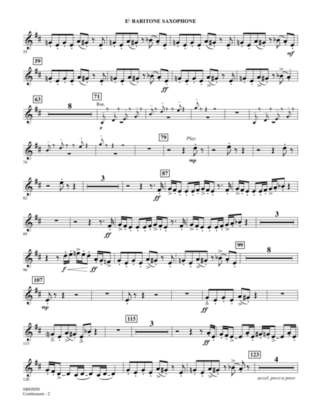 Continuum - Eb Baritone Saxophone