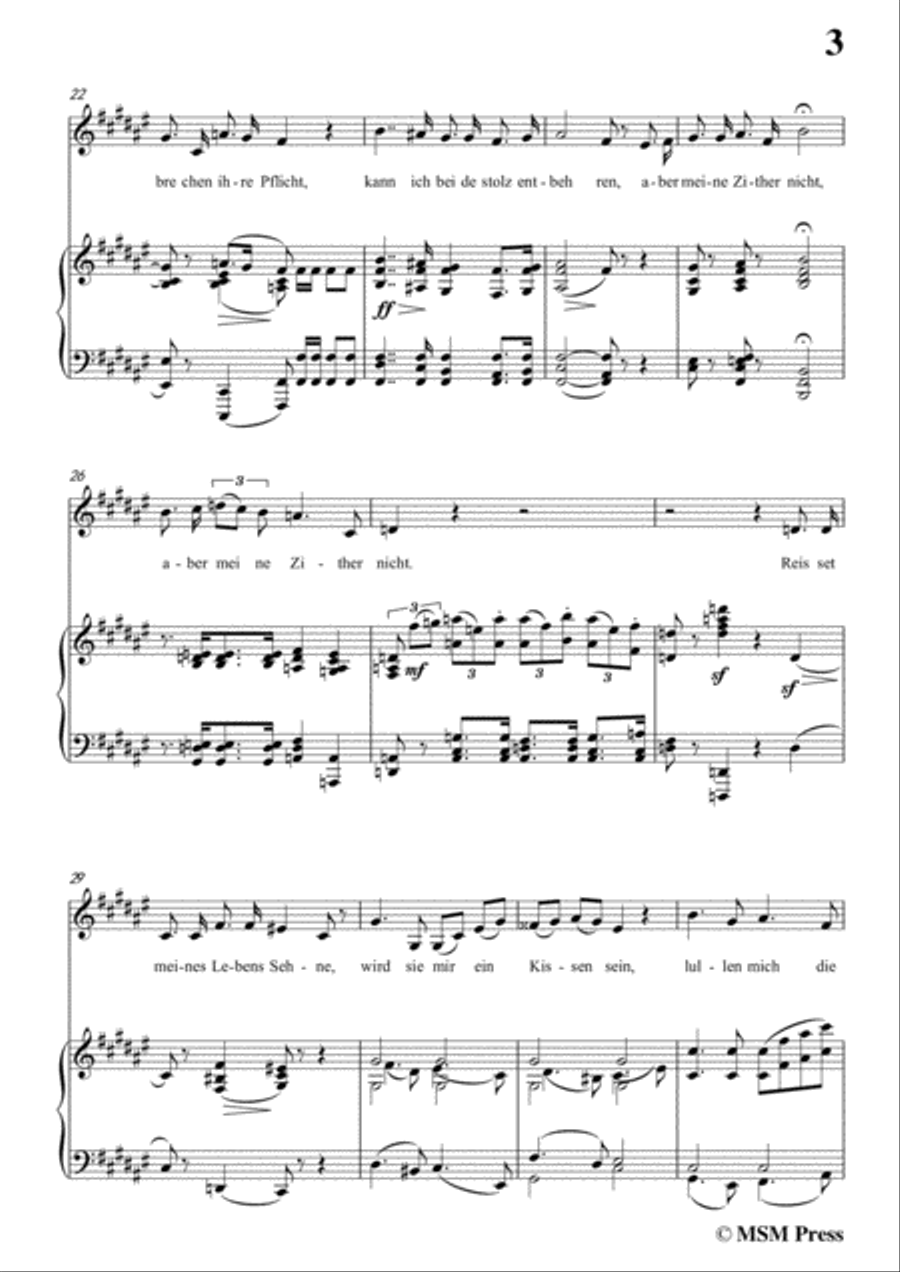 Schubert-Des Sängers Habe,in F sharp Major,for Voice&Piano Voice scores gallery preview page 5