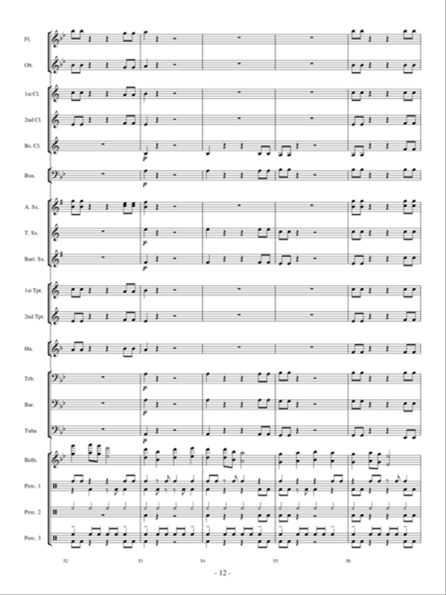 Sakura Sakura Concert Band scores gallery preview page 11