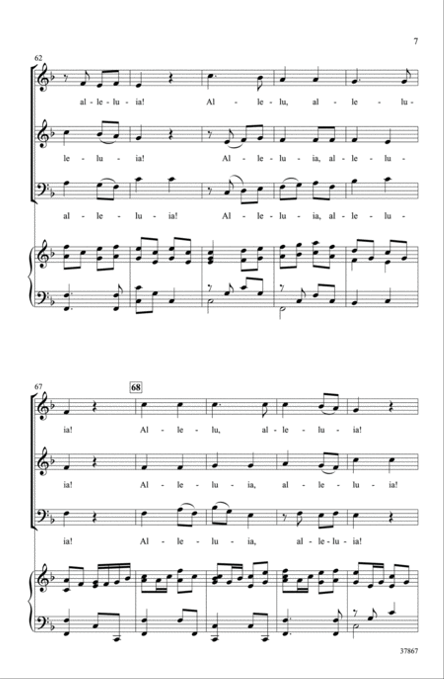 Classic Alleluia Canon 3-Part scores gallery preview page 6