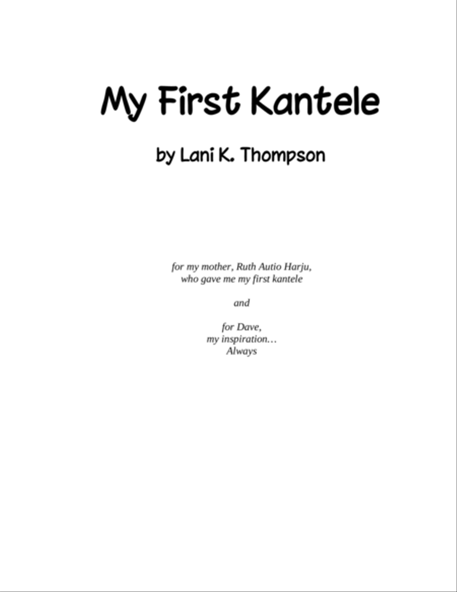 My First Kantele Part scores gallery preview page 3