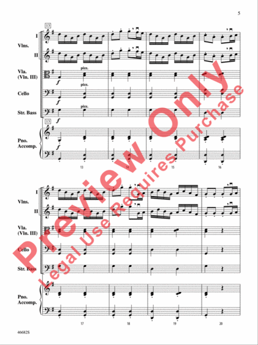 Soldier's Joy String Orchestra scores gallery preview page 6