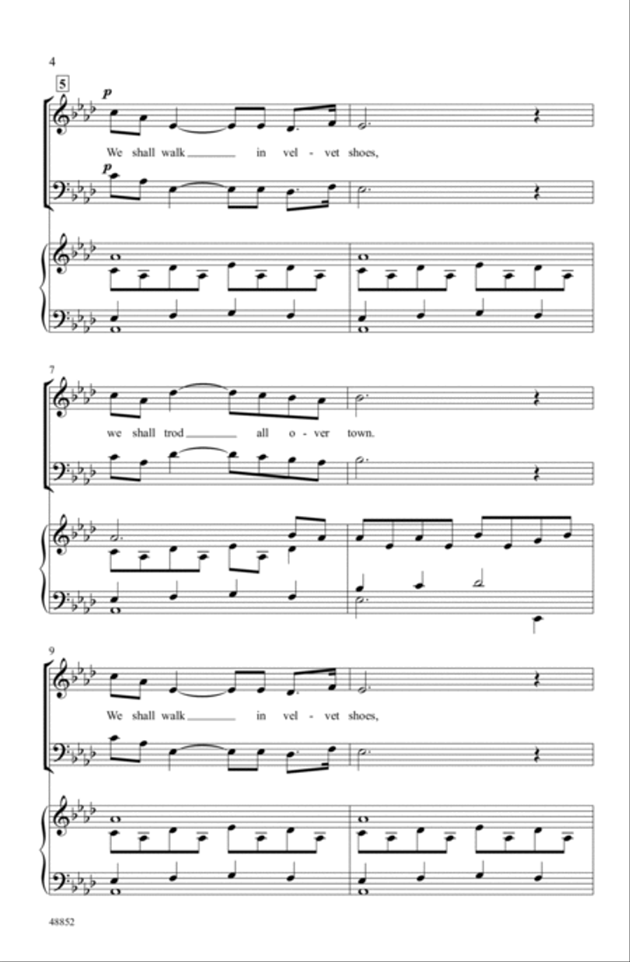 Velvet Shoes Velvet Shoes Choir scores gallery preview page 2