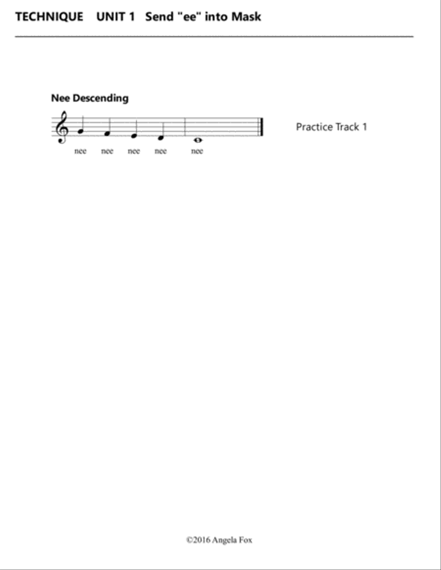 Healthy Vocal Development: Technique Exercises Level 1B Voice scores gallery preview page 5