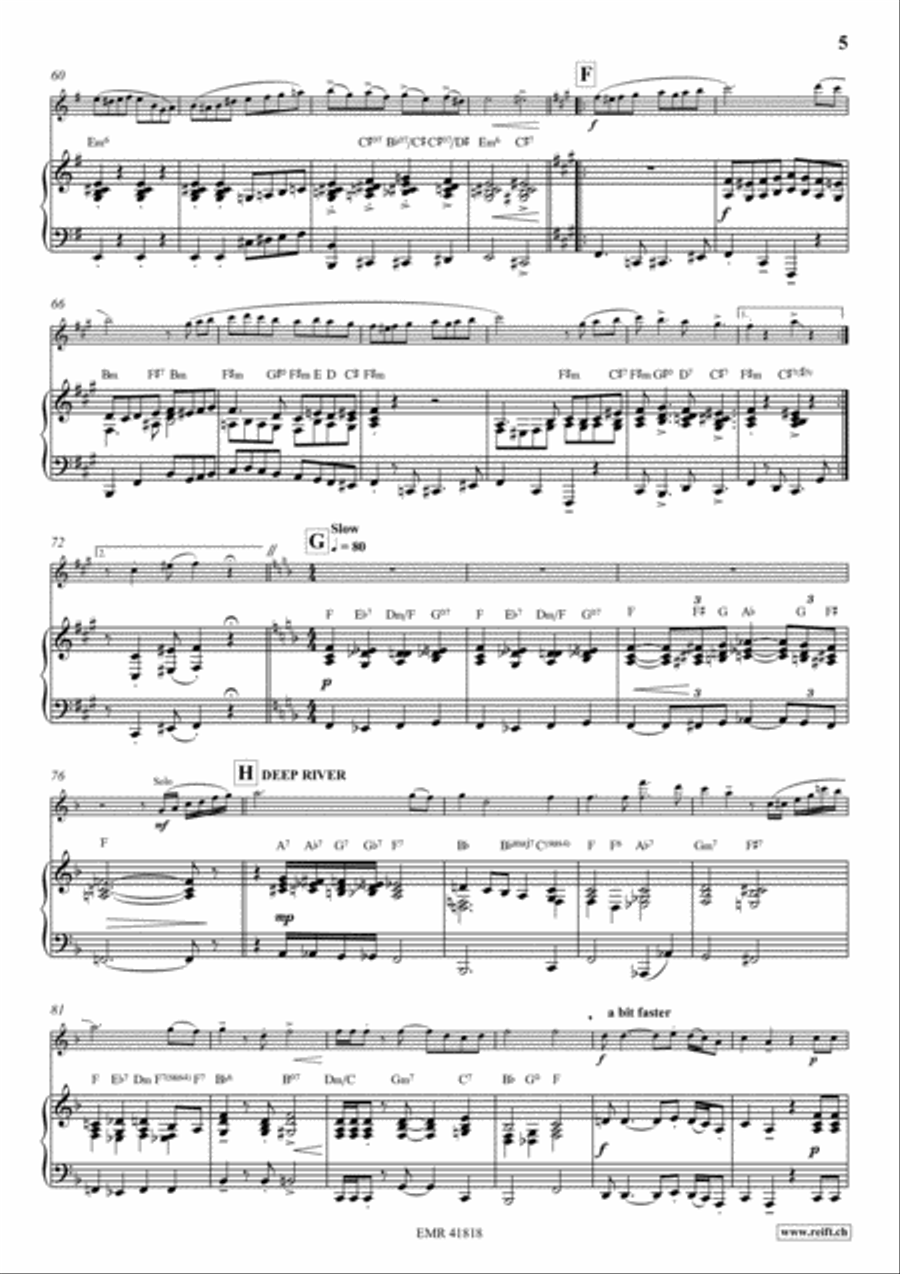 Fascinatin' Gospels Fascinatin' Gospels Flute Solo scores gallery preview page 6